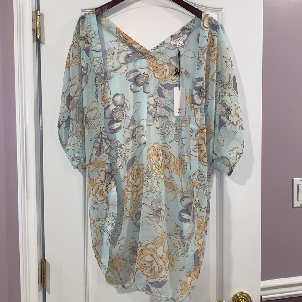 Loveriche mint sheer shawl!